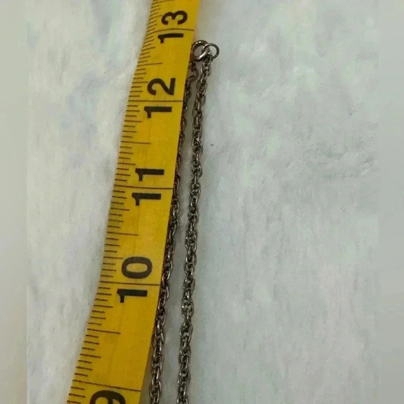 Vintage Flower Starburst Silver Necklace MCM 70’e 80’s Hippie Boho Flower Indie - Picture 6 of 6